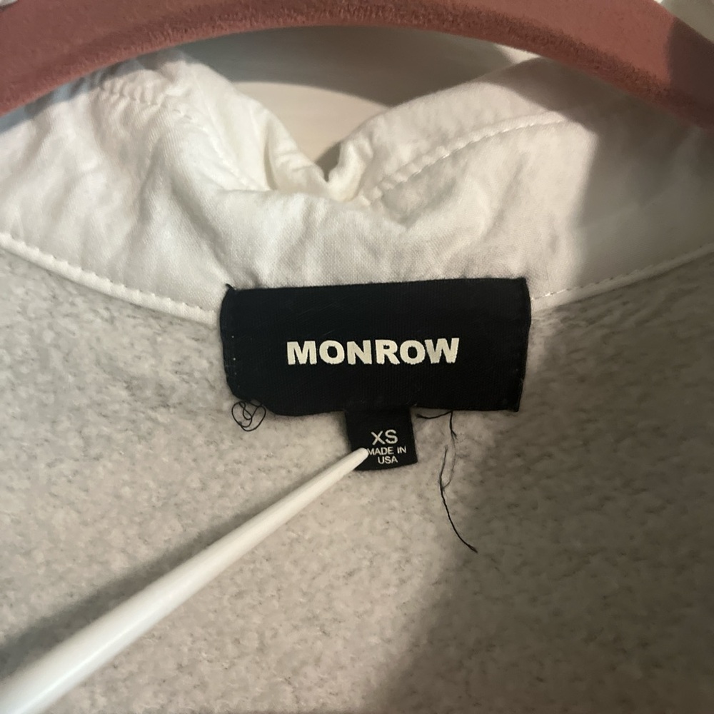 Monrow mixed material polo top - Picture 3 of 5